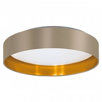EGLO 99541 | Eglo-Maserlo-TG Eglo stropne svjetiljke svjetiljka okrugli 1x LED 2100lm 3000K taupe, zlatno, bijelo