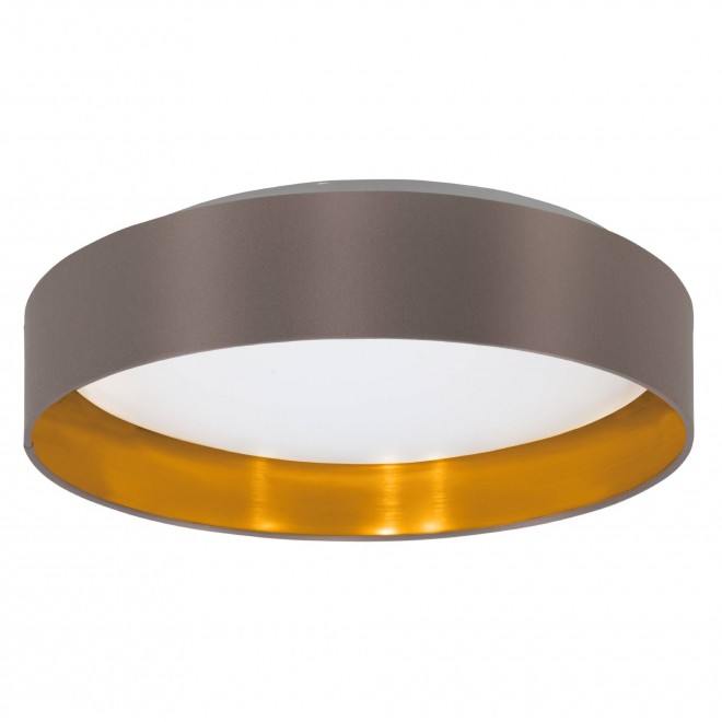 EGLO 99542 | Eglo-Maserlo-CG Eglo stropne svjetiljke svjetiljka okrugli 1x LED 2100lm 3000K svijetlucavi cappuchino, zlatno, bijelo
