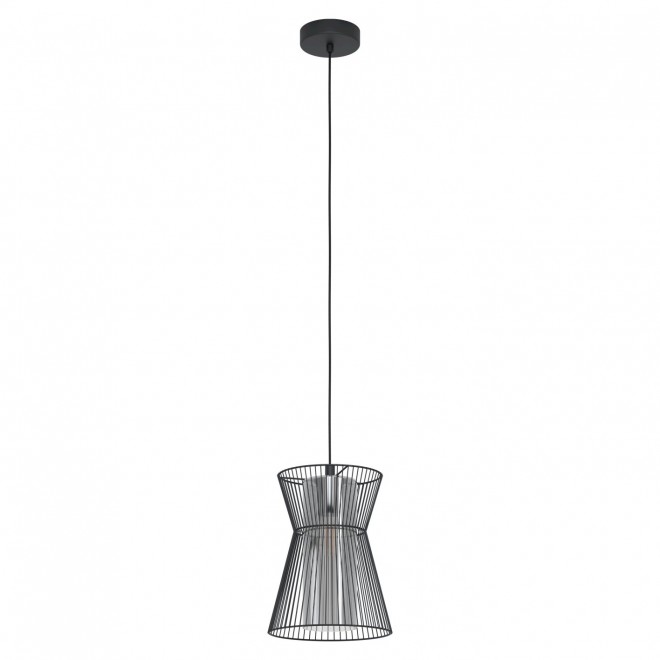 EGLO 99633 | Maseta Eglo visilice svjetiljka 1x E27 crno, dim