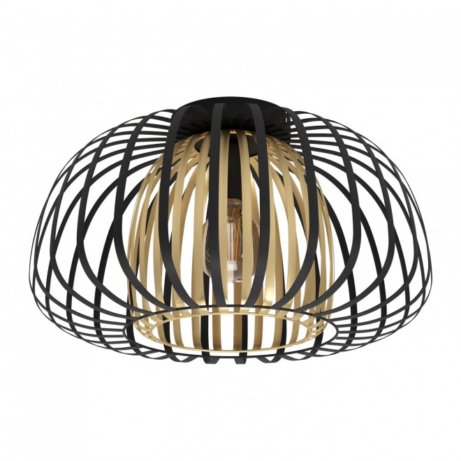 EGLO 99664 | Encinitos Eglo stropne svjetiljke svjetiljka 1x E27 crno, zlatno
