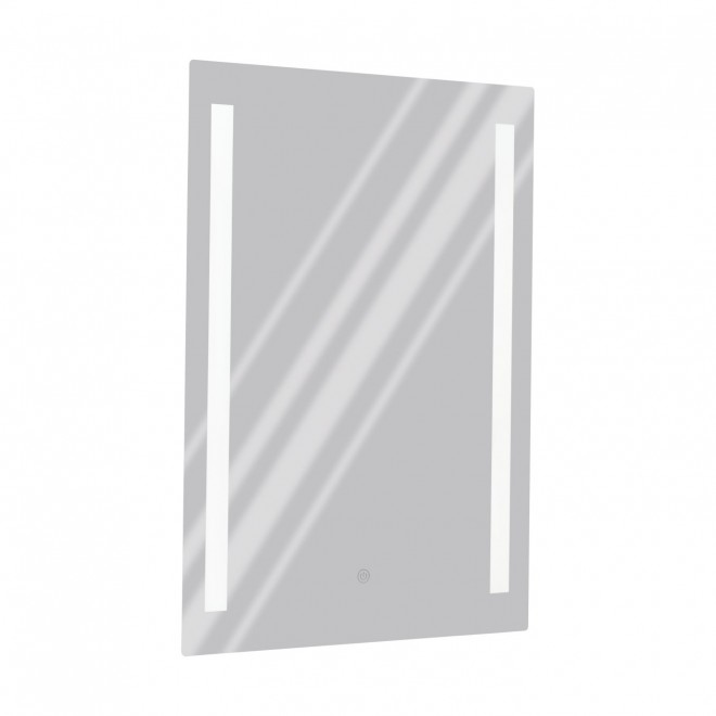 EGLO 99772 | Buenavista Eglo zrcalo svjetiljka pravotkutnik sa dodirnim prekidačem 1x LED 1080lm 4000K IP44 srebrno, zrcalo