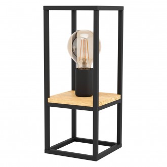 EGLO 99797 | Libertad Eglo stolna svjetiljka 35cm sa prekidačem na kablu 1x E27 crno, bezbojno