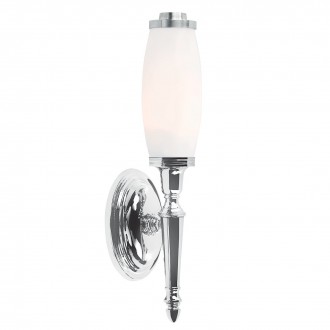 ELSTEAD BATH-DRYDEN5-PC | Dryden-EL Elstead zidna svjetiljka ručna izrada 1x G9 320lm 3000K IP44 svjetli krom, poniklano, opal