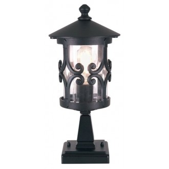 ELSTEAD BL12-BLACK | Hereford Elstead podna svjetiljka 34cm 1x E27 IP23 crno, prozirno