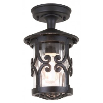 ELSTEAD BL13A-BLACK | Hereford Elstead stropne svjetiljke svjetiljka 1x E27 IP23 crno, prozirno