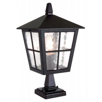 ELSTEAD BL50M-BLACK | Canterbury Elstead podna svjetiljka 38cm 1x E27 IP43 crno, prozirno