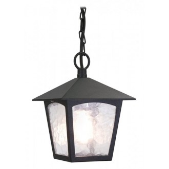 ELSTEAD BL6B-BLACK | York-EL Elstead visilice svjetiljka 1x E27 IP43 crno, prozirno