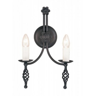 ELSTEAD BY2-BLACK | Belfry-EL Elstead zidna svjetiljka 2x E14 crno, elefanstka kost