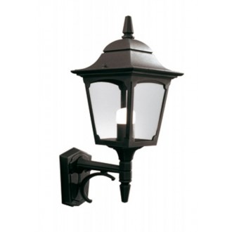 ELSTEAD CP1-BLACK | Chapel Elstead zidna svjetiljka 1x E27 IP44 crno, prozirno