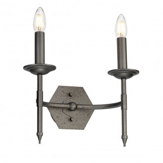 ELSTEAD CROWN2 | Crown-EL Elstead zidna svjetiljka 2x E14 antik gvožđe