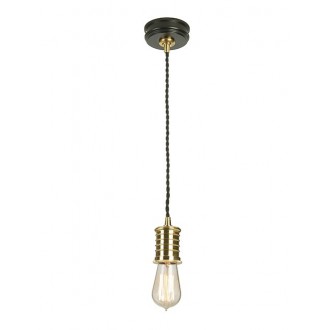 ELSTEAD DOUILLE-P-BPB | Douille Elstead visilice svjetiljka 1x E27 crno, mesing