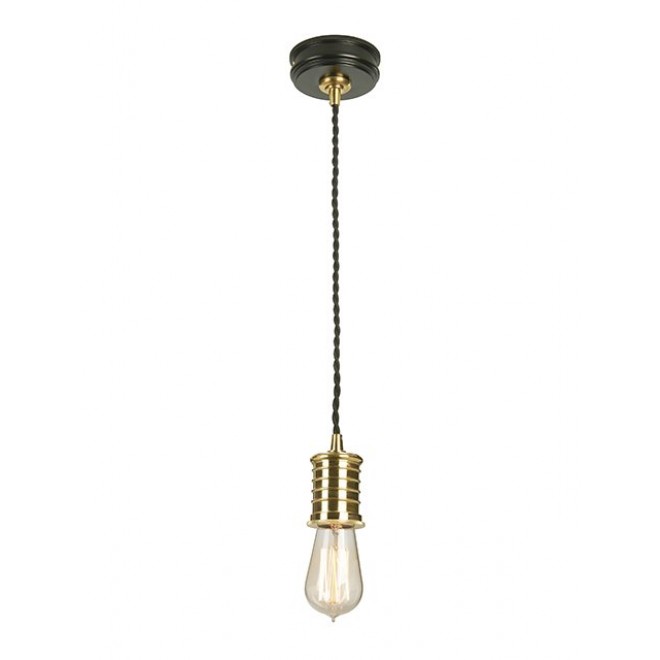 ELSTEAD DOUILLE-P-BPB | Douille Elstead visilice svjetiljka 1x E27 crno, mesing