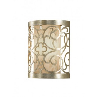 ELSTEAD FE-ARABESQUE1 | Arabesque-EL Elstead zidna svjetiljka 1x E14 patinasto srebro, elefanstka kost