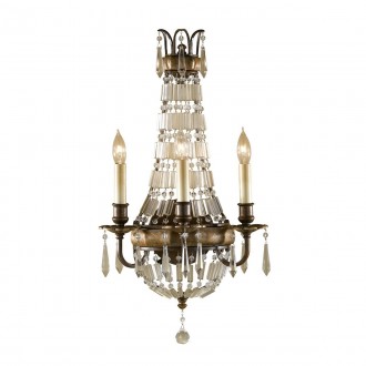 ELSTEAD FE-BELLINI-W3 | Bellini-EL Elstead luster svjetiljka 3x E14 brončano smeđe, prozirno
