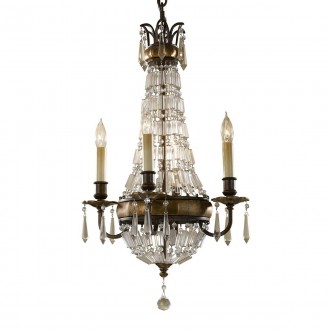 ELSTEAD FE-BELLINI4 | Bellini-EL Elstead luster svjetiljka 4x E14 brončano smeđe, prozirno