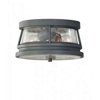 ELSTEAD FE-CHELSEAHBR-F | Chelsea-Harbor Elstead stropne svjetiljke svjetiljka ručna izrada 2x E27 IP44 tamno siva, efekt mjehura