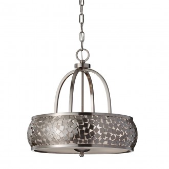 ELSTEAD FE-ZARA4 | Zara-EL Elstead luster svjetiljka 4x E27 prozirna srebrna, grebani nikal, acidni