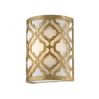 ELSTEAD GN-ARABELLA1 | Arabella-EL Elstead zidna svjetiljka ručno bojano 1x E27 antik zlato, krem