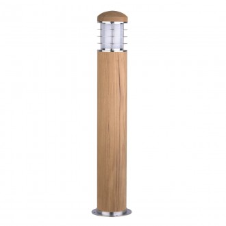ELSTEAD GZ-POOLE-B | Poole Elstead podna svjetiljka 67cm namjenjeno za primorje 1x E27 IP55 UV plemeniti čelik, čelik sivo, teak