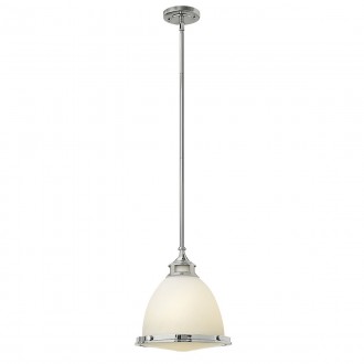 ELSTEAD HK-AMELIA-P-M-CM | Amelia-EL Elstead visilice svjetiljka s podešavanjem visine 1x E27 krom, bijelo