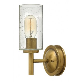 ELSTEAD HK-COLLIER1 | Collier Elstead zidna svjetiljka 1x E27 antik bakar, efekt mjehura, prozirno