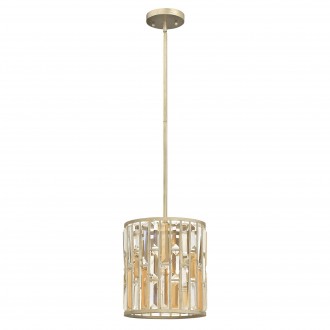 ELSTEAD HK-GEMMA-P-A-SL | Gemma-EL Elstead visilice svjetiljka s podešavanjem visine 1x E27 antik zlato, jantar, prozirno