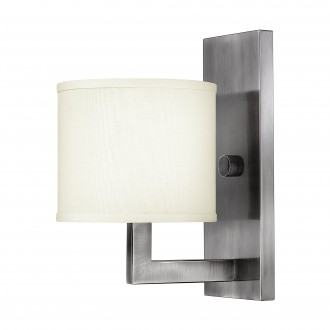 ELSTEAD HK-HAMPTON1 | Hampton-EL Elstead zidna svjetiljka 1x E27 antični nikal, bijelo