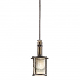 ELSTEAD KL-AHRENDALE-MP | Ahrendale Elstead visilice svjetiljka s podešavanjem visine 1x E27 antik gvožđe, krem