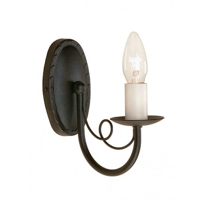 ELSTEAD MN1-BLACK | Minster Elstead zidna svjetiljka 1x E14 crno