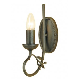 ELSTEAD OV1-BLK-GOLD | Olivia-EL Elstead zidna svjetiljka 1x E14 antik crno