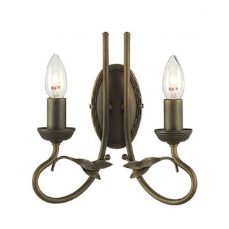 ELSTEAD OV2-BLK-GOLD | Olivia-EL Elstead zidna svjetiljka 2x E14 antik crno