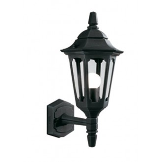 ELSTEAD PRM1-BLACK | Parish Elstead zidna svjetiljka 1x E27 IP44 crno, prozirno