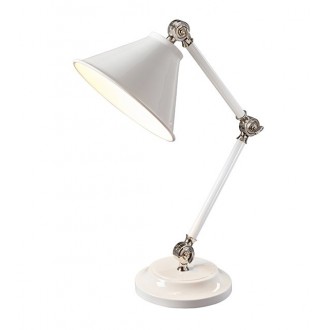 ELSTEAD PV-ELEMENT-WPN | Provence-EL Elstead stolna svjetiljka 52cm s prekidačem elementi koji se mogu okretati 1x E27 bijelo, satenski nikal