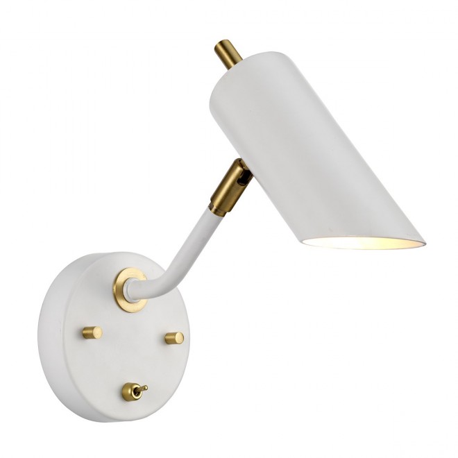 ELSTEAD QUINTO1-WAB | Quinto-EL Elstead zidna svjetiljka s prekidačem elementi koji se mogu okretati 1x E14 bijelo, antik bakar