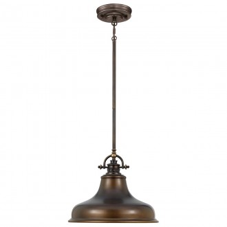 ELSTEAD QZ-EMERY-P-M-PN | Emery Elstead visilice svjetiljka s podešavanjem visine 1x E27 antik brončano, bijelo