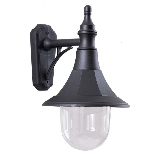 ELSTEAD SHANNON-DOWN | Shannon-EL Elstead zidna svjetiljka namjenjeno za primorje 1x E27 IP44 UV crno, prozirno