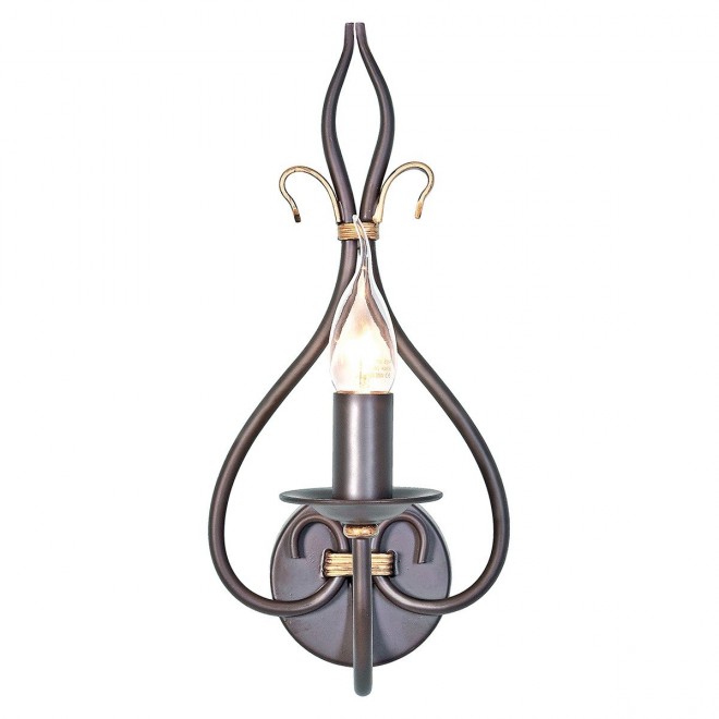 ELSTEAD WM1 | Windermere Elstead zidna svjetiljka ručno bojano 1x E14 antik crno