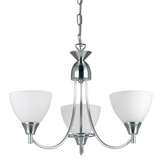 ENDON 1805-3SC | Alton-EN Endon luster svjetiljka s podešavanjem visine 3x E14 krom saten, opal mat