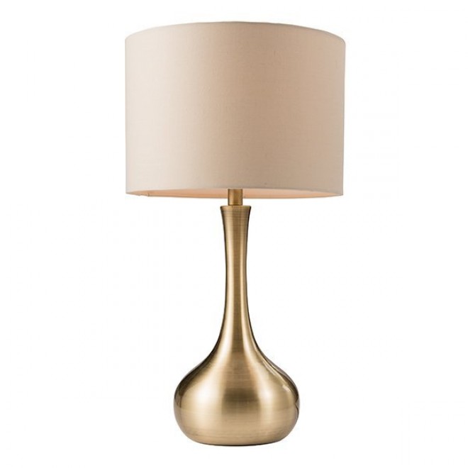 ENDON 61191 | Piccadilly-EN Endon stolna svjetiljka 41,8cm sa tiristorski dodirnim prekidačem 1x E14 saten brass, taupe