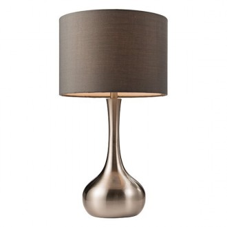 ENDON 61192 | Piccadilly-EN Endon stolna svjetiljka 41,8cm sa tiristorski dodirnim prekidačem 1x E14 satenski nikal, tamno siva