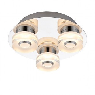 ENDON 68911 | Rita-EN Endon stropne svjetiljke svjetiljka daljinski upravljač jačina svjetlosti se može podešavati, promjenjive boje 3x LED 555lm + 3x LED 3000K IP44 krom, acidni