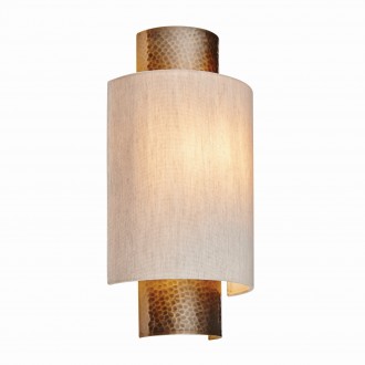 ENDON 71308 | Indara Endon zidna svjetiljka 1x E14 antik brončano, elefanstka kost