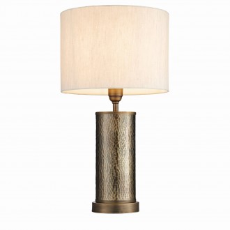 ENDON 71591 | Indara Endon stolna svjetiljka 55,5cm sa prekidačem na kablu 1x E27 antik brončano, elefanstka kost