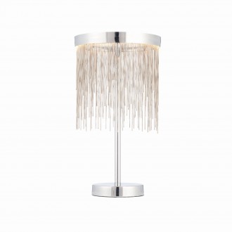 ENDON 73769 | Zelma Endon stolna svjetiljka 40cm sa prekidačem na kablu 1x LED 250lm 2800K krom, srebrno