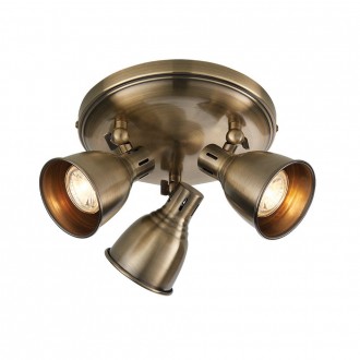 ENDON 76279 | Westbury-EN Endon spot svjetiljka elementi koji se mogu okretati 3x GU10 1035lm 3000K antik bakar