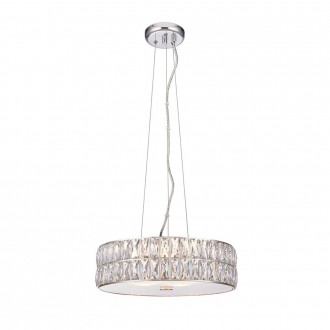 ENDON 76513 | Verina Endon visilice svjetiljka s podešavanjem visine 1x LED 1500lm 3000K krom, kristal