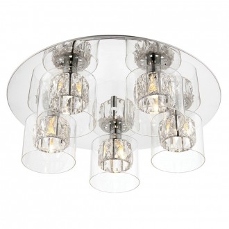 ENDON 76517 | Verina Endon stropne svjetiljke svjetiljka 5x G9 krom, prozirno