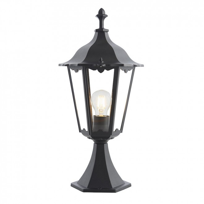 ENDON 76549 | Burford-EN Endon stolna svjetiljka 50cm 1x E27 IP44 crno mat, prozirno
