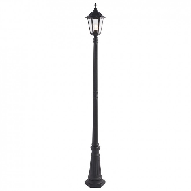 ENDON 76551 | Burford-EN Endon podna svjetiljka 218cm 1x E27 IP44 crno mat, prozirno