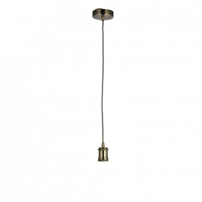 ENDON 76585 | Cambourne Endon visilice svjetiljka s podešavanjem visine 1x E27 antik bakar